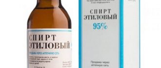 Лечение гастрита спиртом